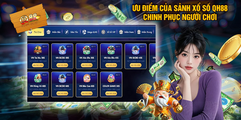 Xổ Số QH88 - Tỷ Lệ Thưởng Cạnh Tranh Trên Thị Trường 2 Ưu Điểm Của Sảnh Xổ Số QH88 Chinh Phục Người Chơi