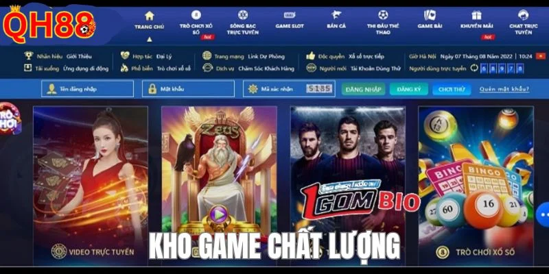 Giới Thiệu QH88 Nhà cái sở hữu kho tàng game phong phú giúp người chơi thoải mái lựa chọn.